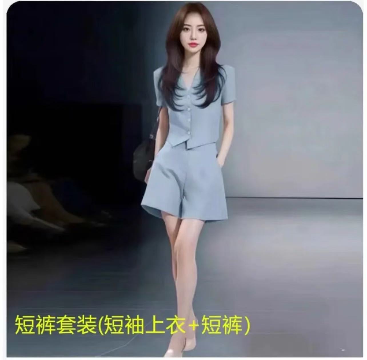 2025女套装A西装短裤气质洋气时尚夏季女装套装西装短裤