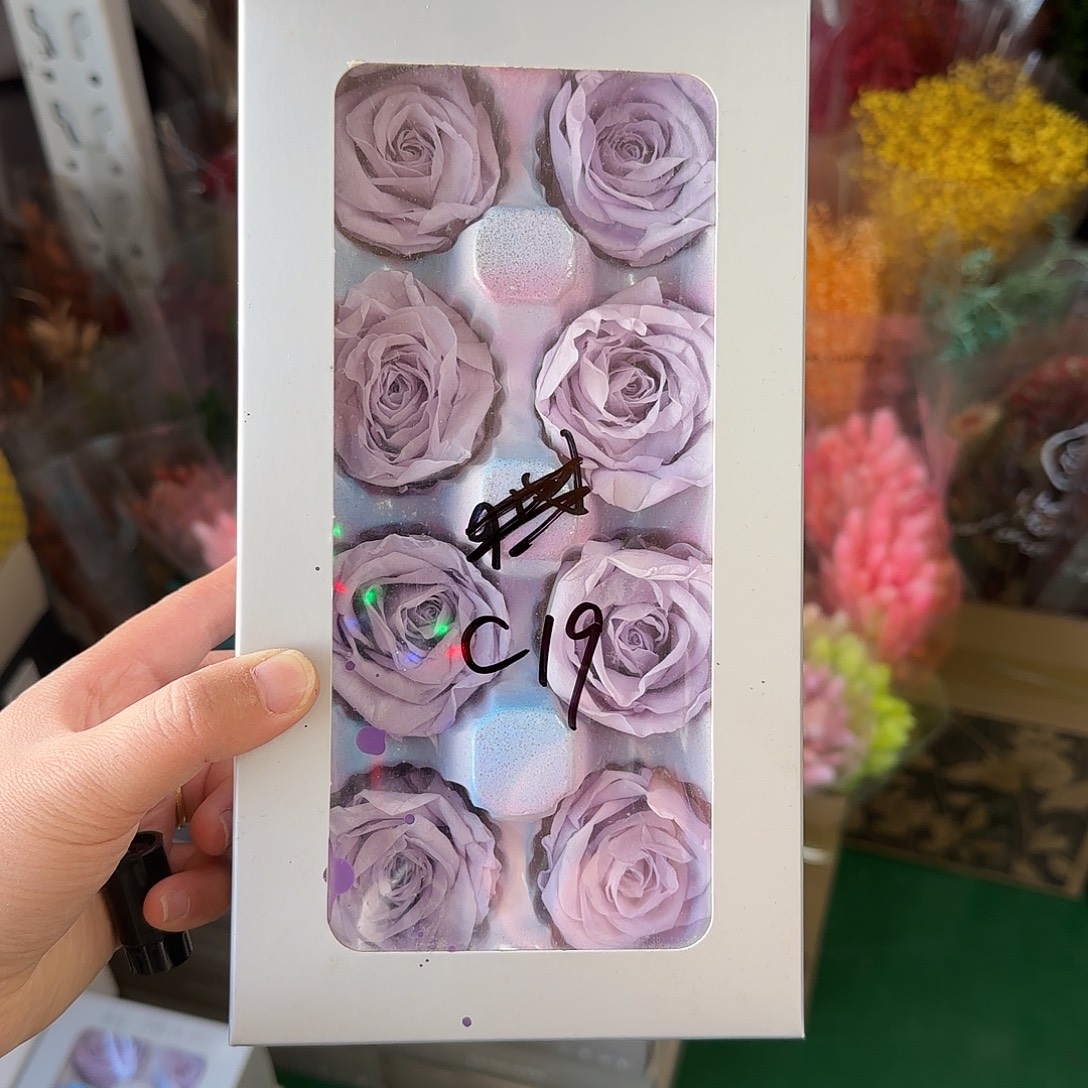 C19号紫色8朵玫瑰