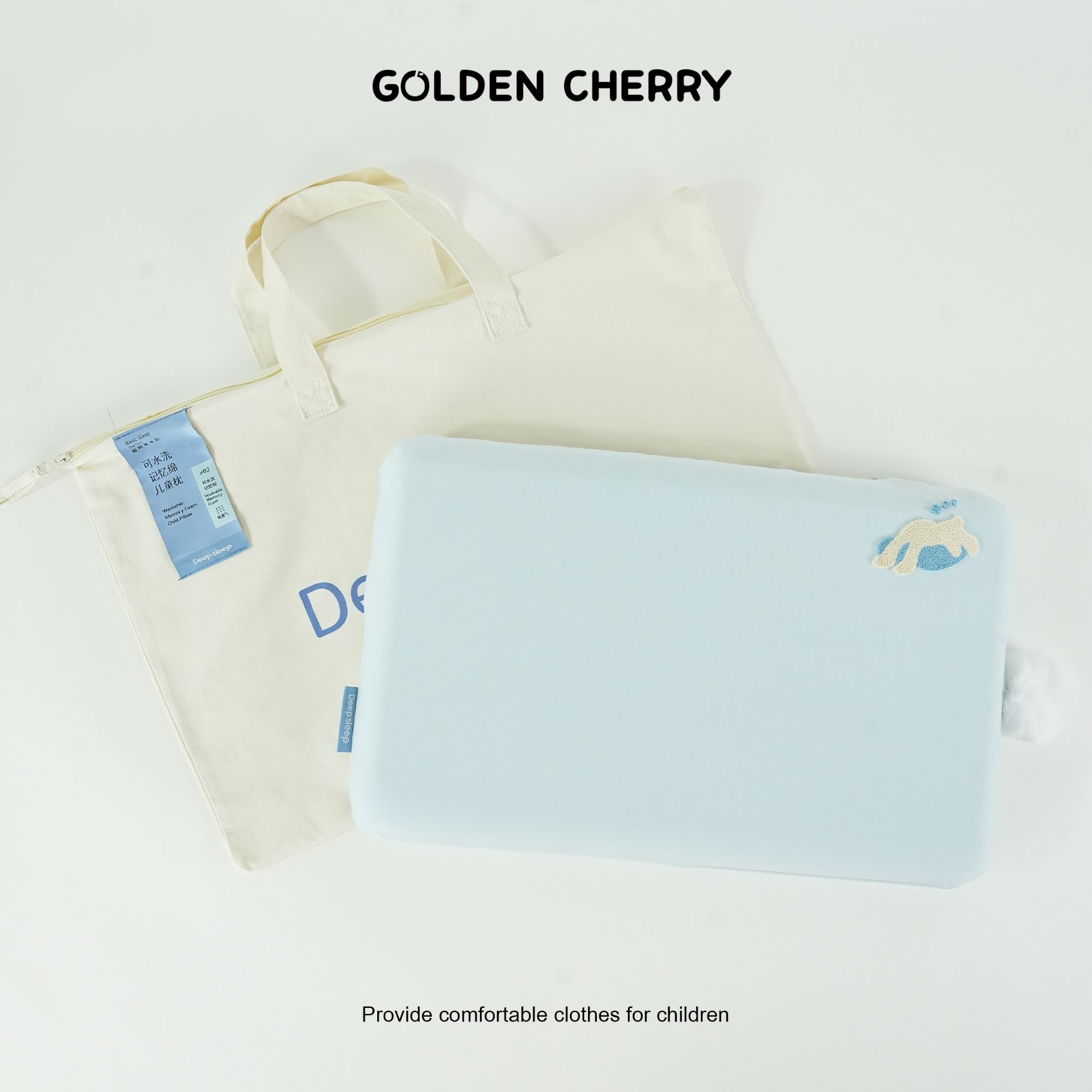 【金樱桃Golden cherry】亲子白色睡觉的兔洋气枕头JYT2257