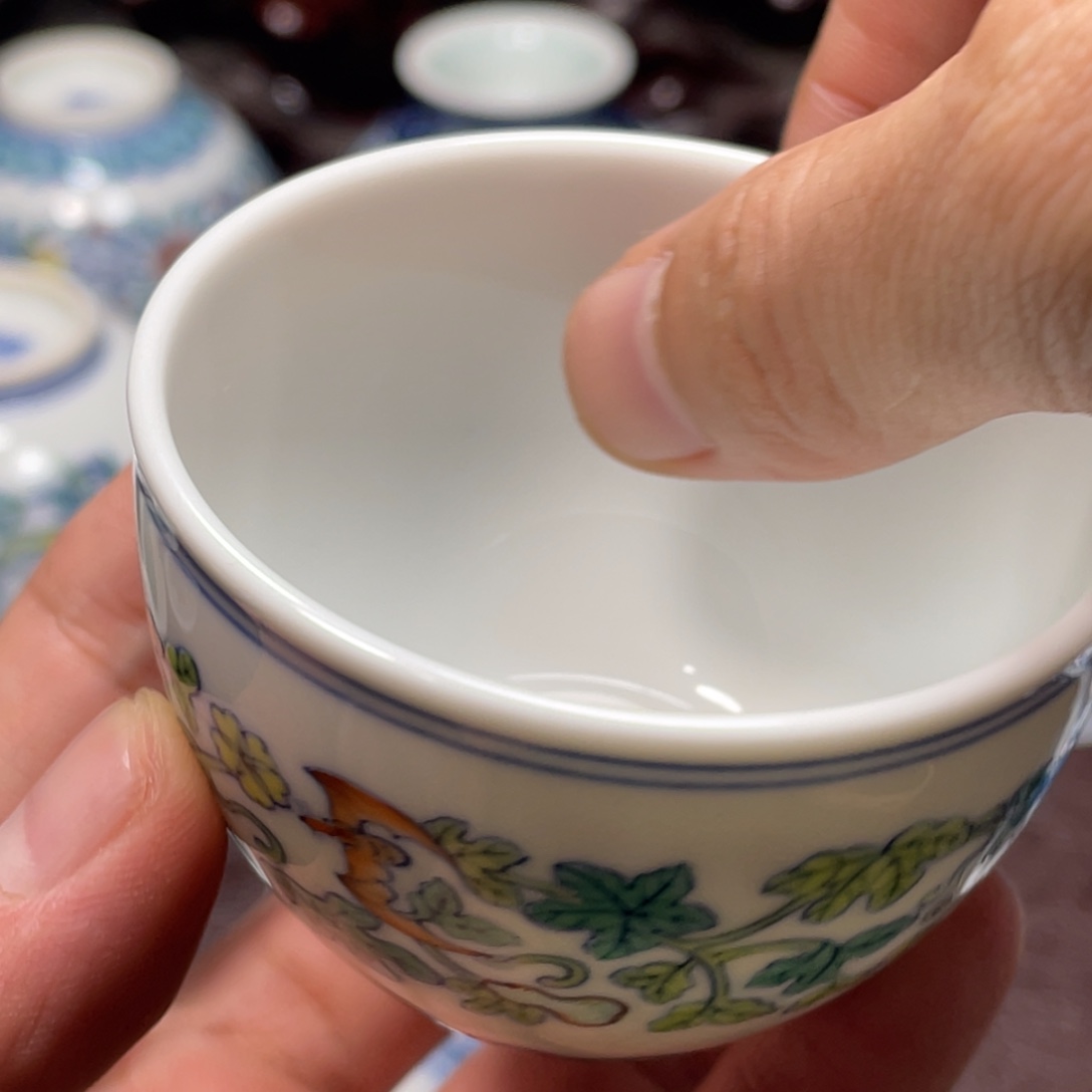 坤***哥杯景德镇陶瓷现代手工陶瓷茶具