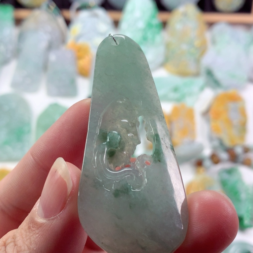 【闪购商品】翡翠吊坠(不含链)未镶嵌