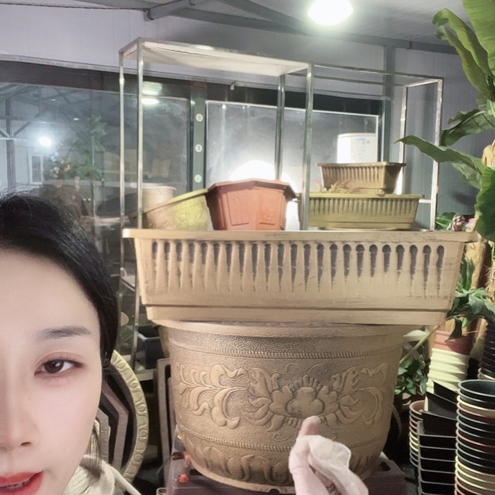 条子盆90花盆3个无孔