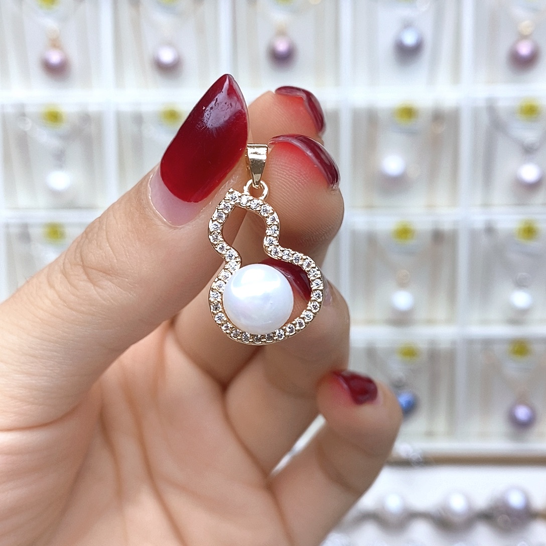 颈饰合金淡水珍珠