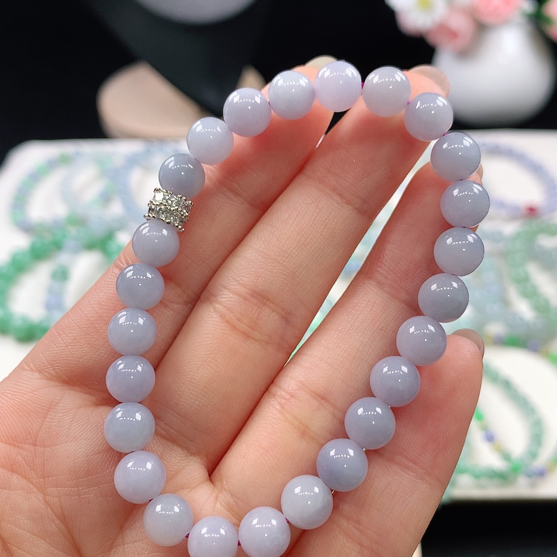 翡翠未镶嵌手链7.2mm