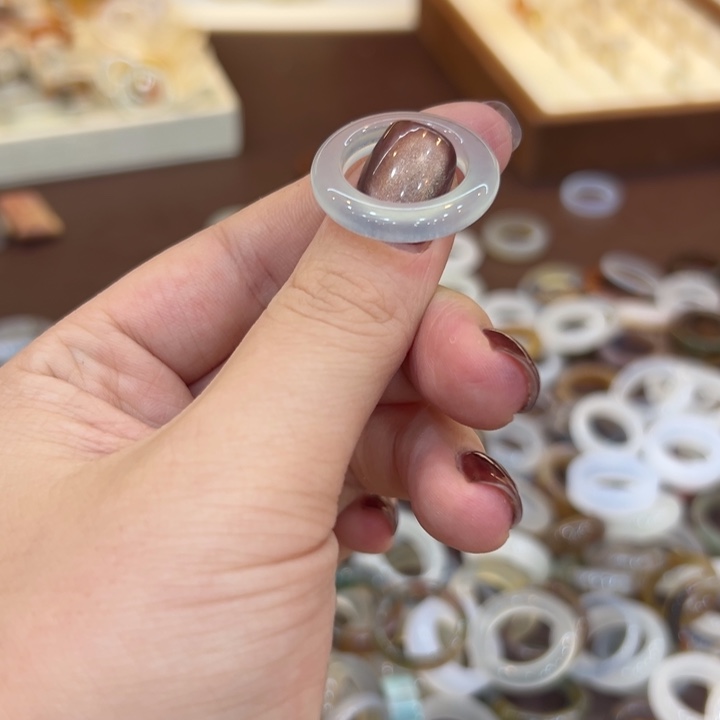 玛瑙/玉髓合金戒指174港14