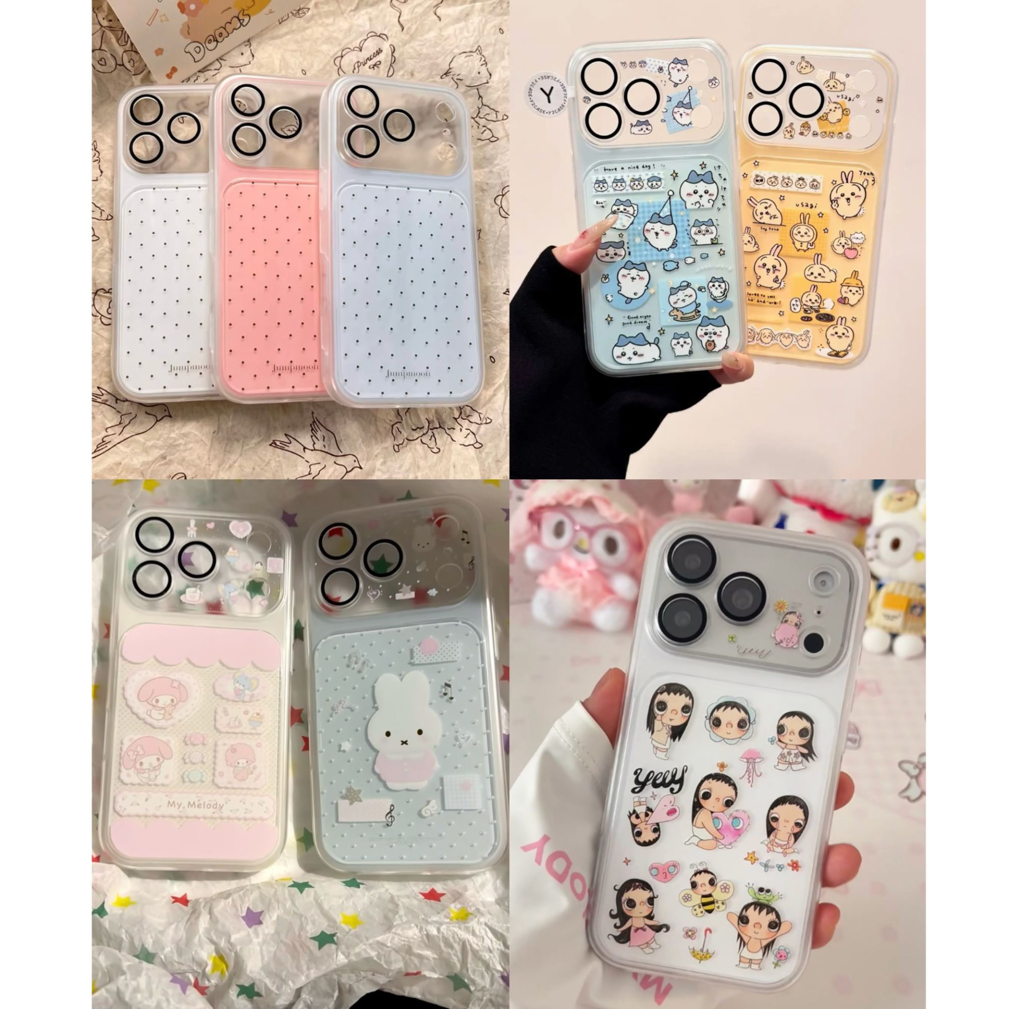 秒变17全包波点美乐蒂手机壳适用于iPhone17promax闺蜜情侣二合一