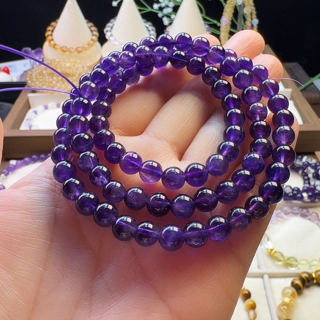 水晶手链未镶嵌乌拉圭3圈