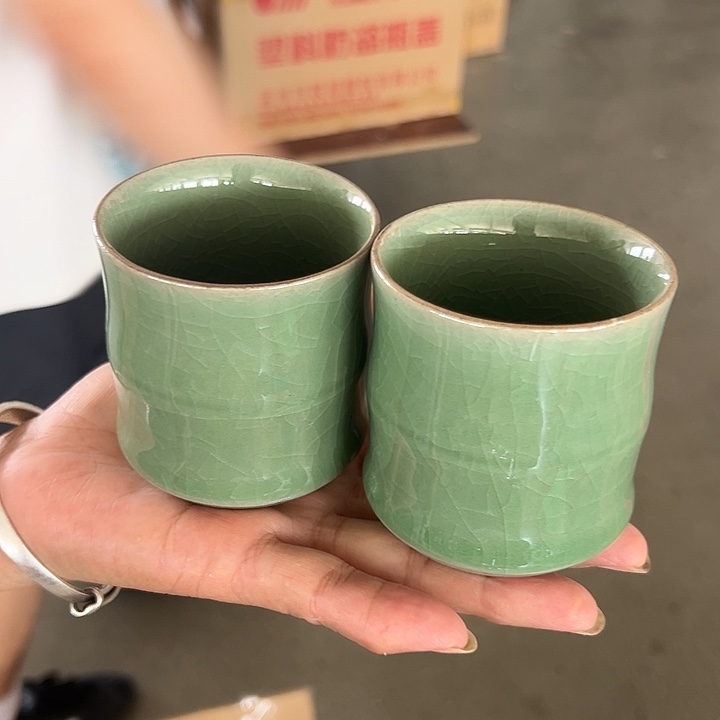 龙泉云间青瓷小米茶器