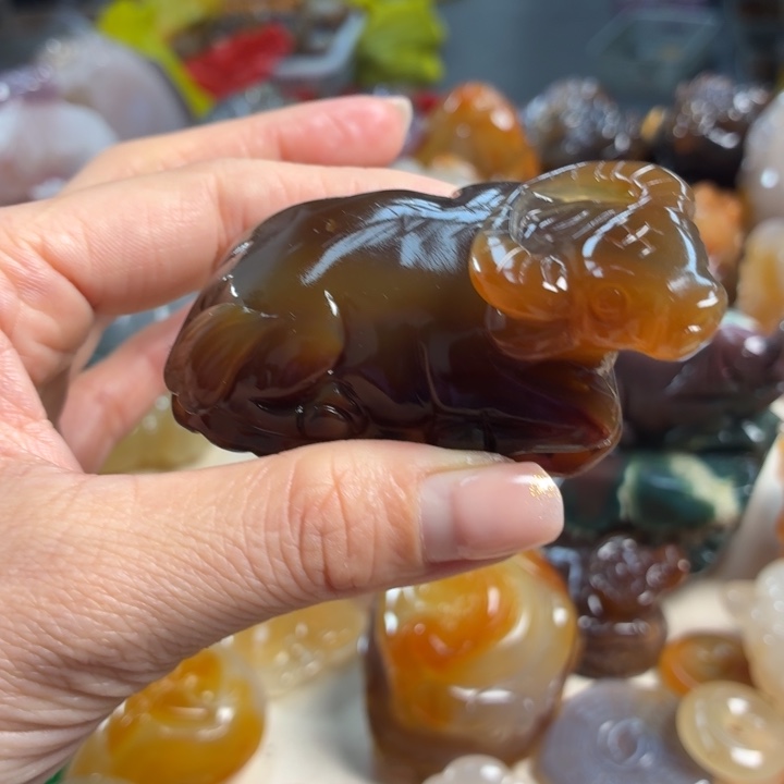 玛瑙/玉髓未镶嵌吊坠(不含链)