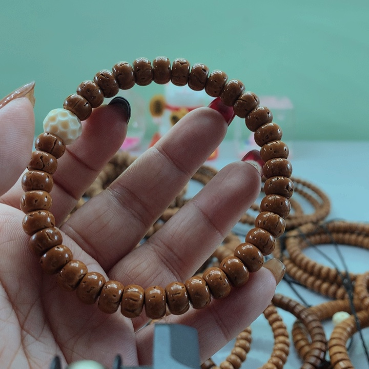 髙*高桃核手串精工老型96