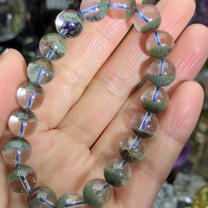 水晶天然水晶幽灵手串未镶嵌