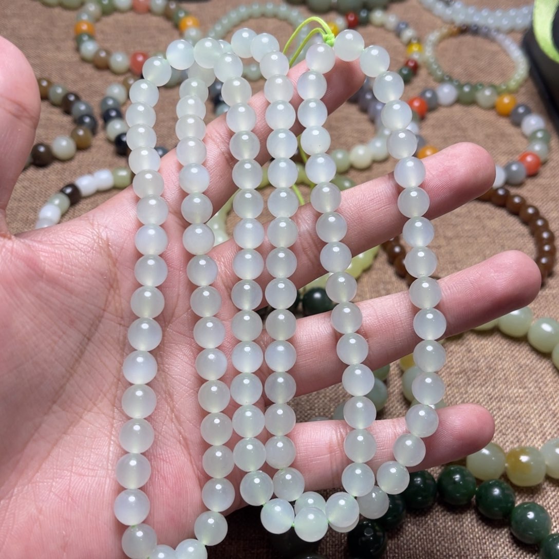 F***k和田玉未镶嵌手链