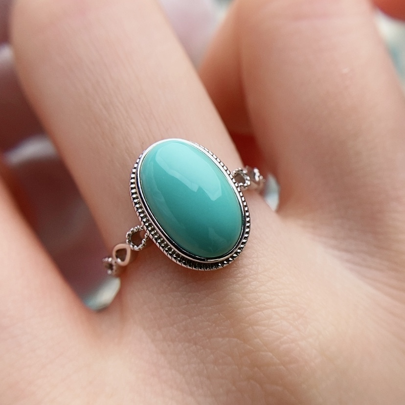 【闪购商品】绿松石原矿绿松石银S925镶嵌