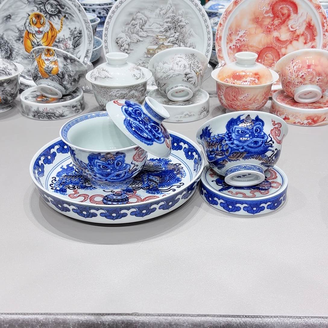 盖碗景德镇高温茶具