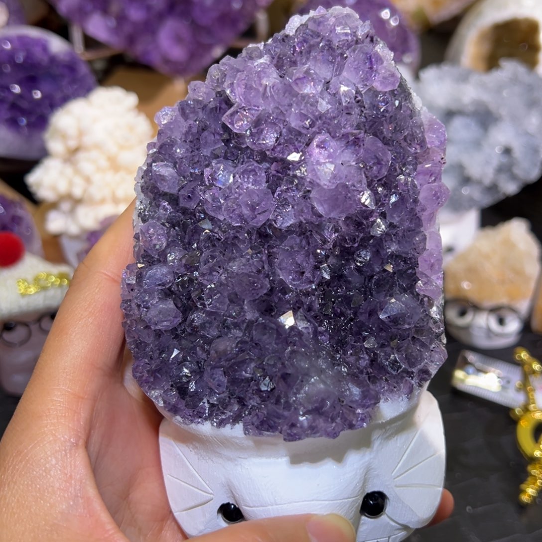 水晶未镶嵌珠宝半成品16满晶花