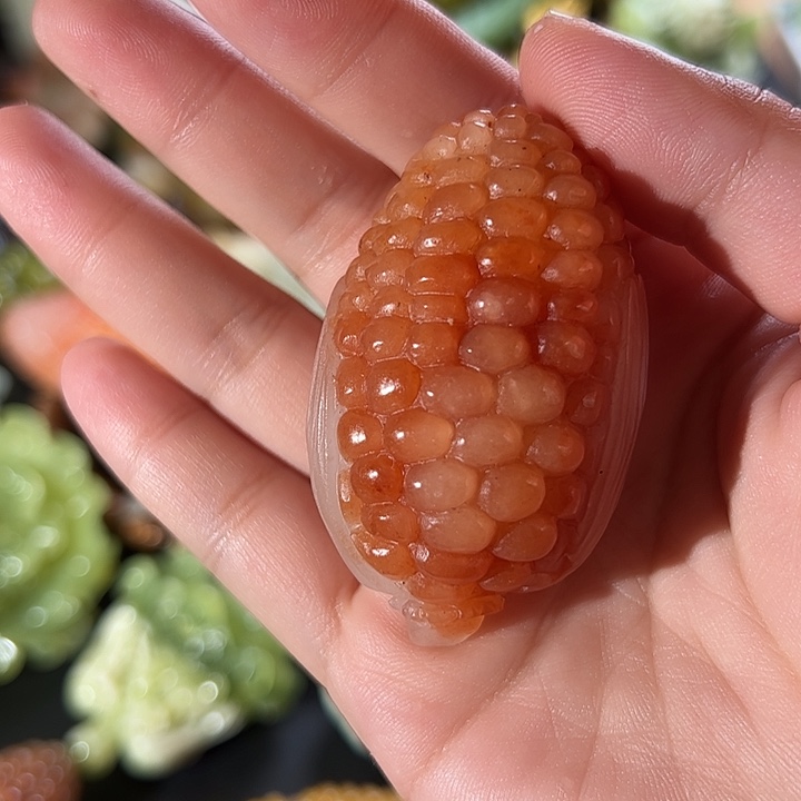 石英质玉玉米未镶嵌老***味