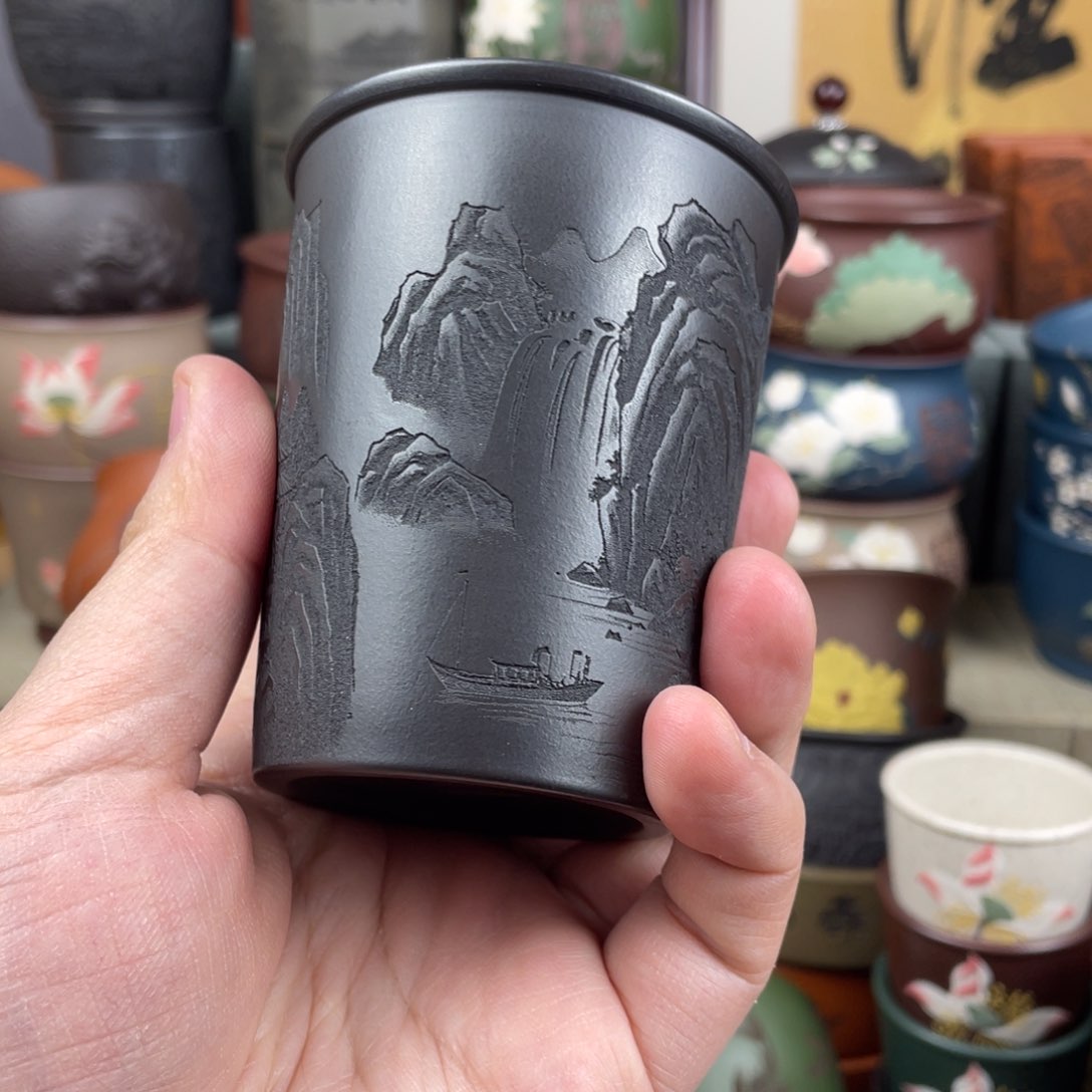 紫砂茶杯紫砂茶杯