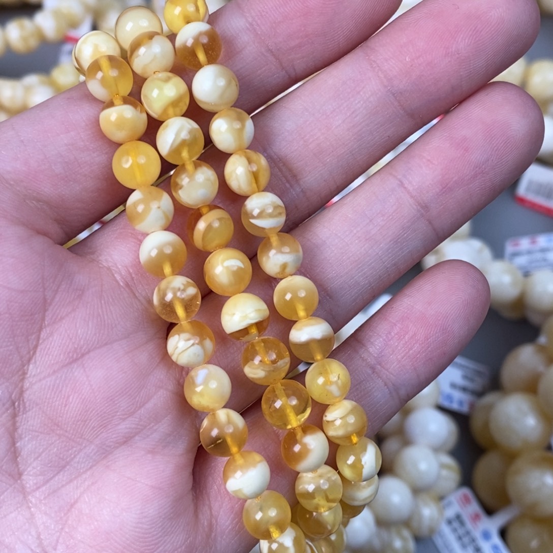 蜜蜡未镶嵌珠宝奇石18.1g6.7mm