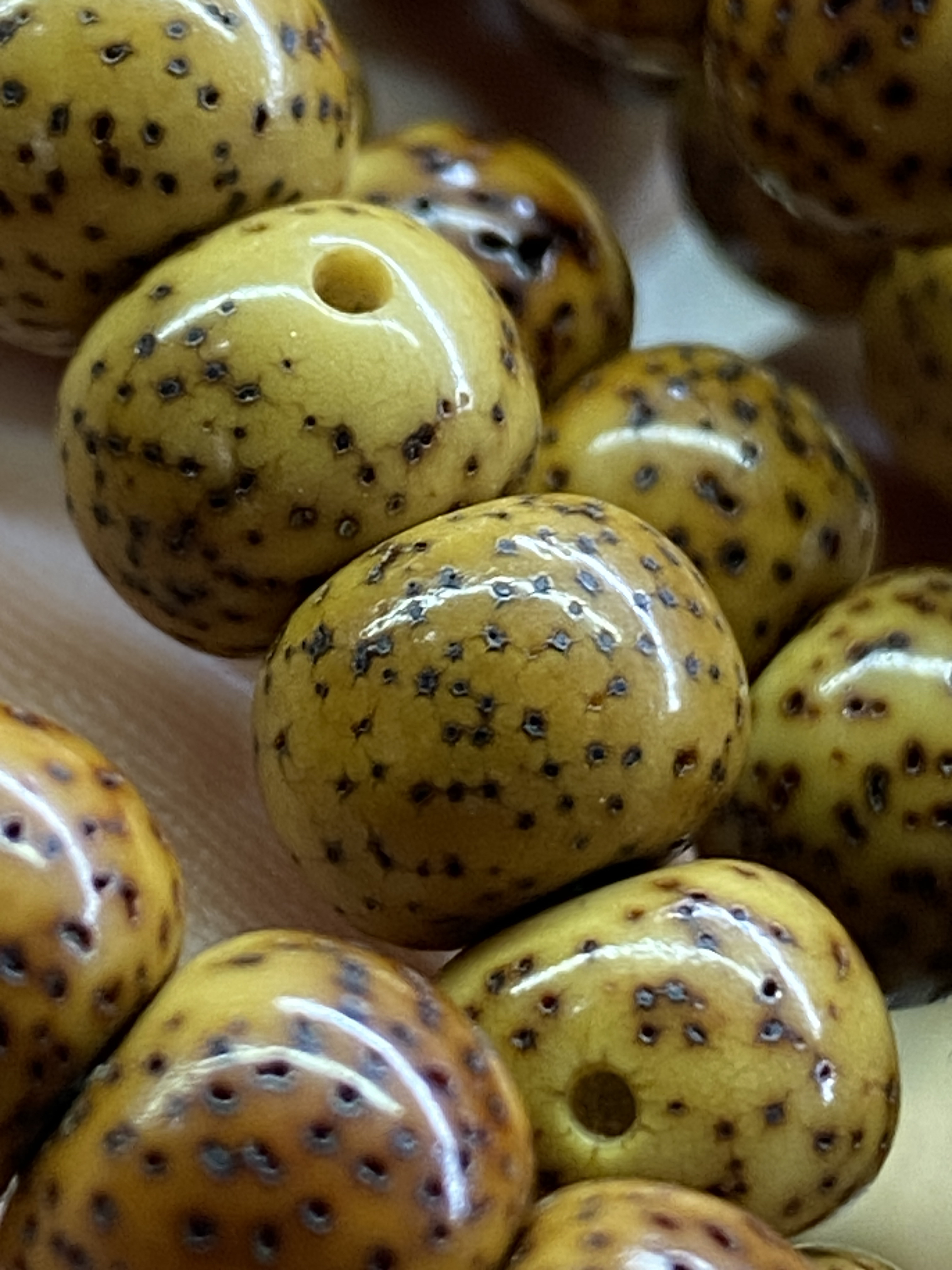 17年份手盘开片8*10老脱脂星月菩提108佛珠