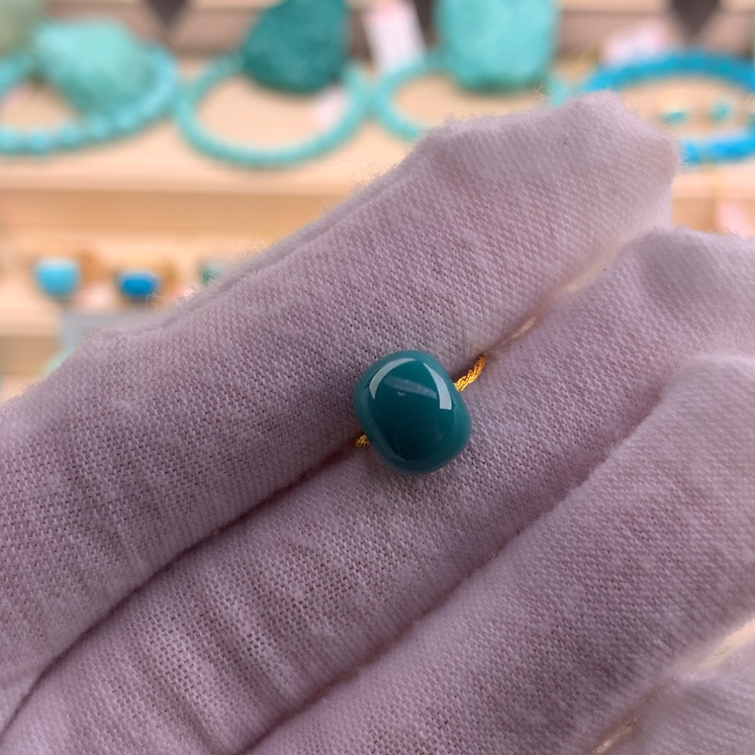 绿松石珠宝奇石未镶嵌9.4-7.7