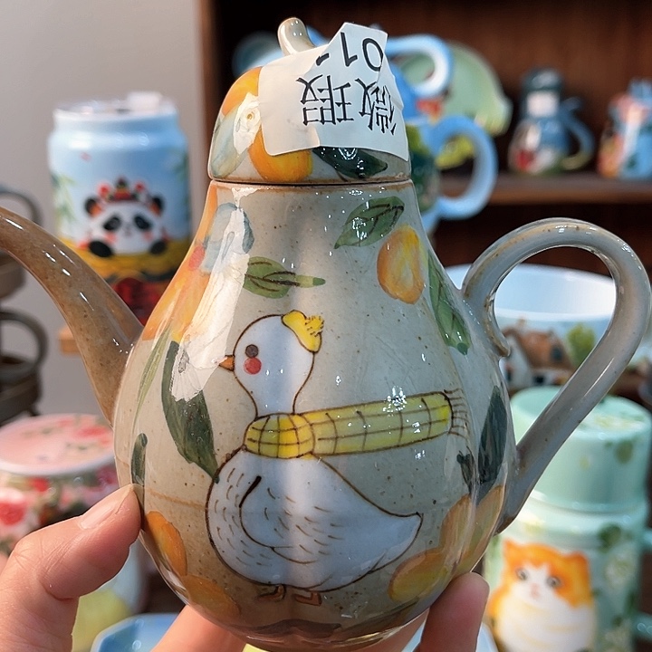 陶景德镇釉下手绘陶瓷 