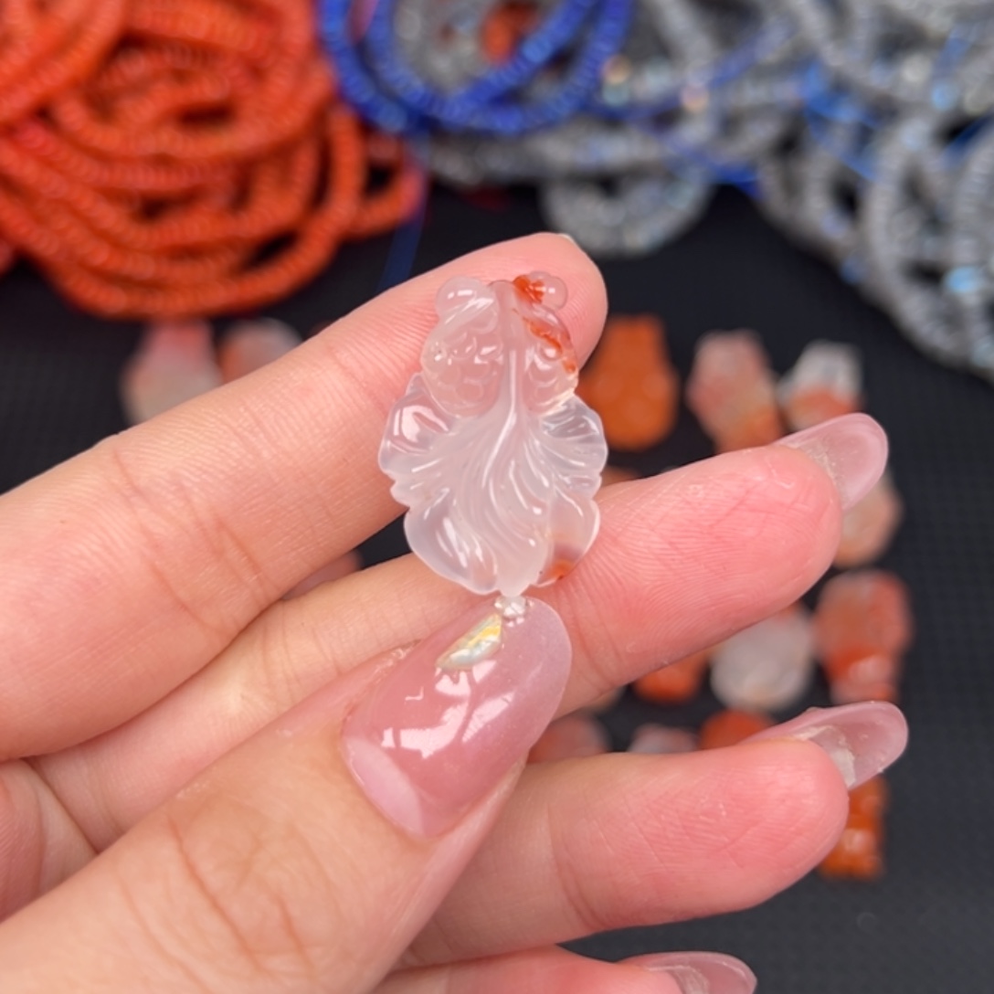 南红玛瑙未镶嵌吊坠(不含链)