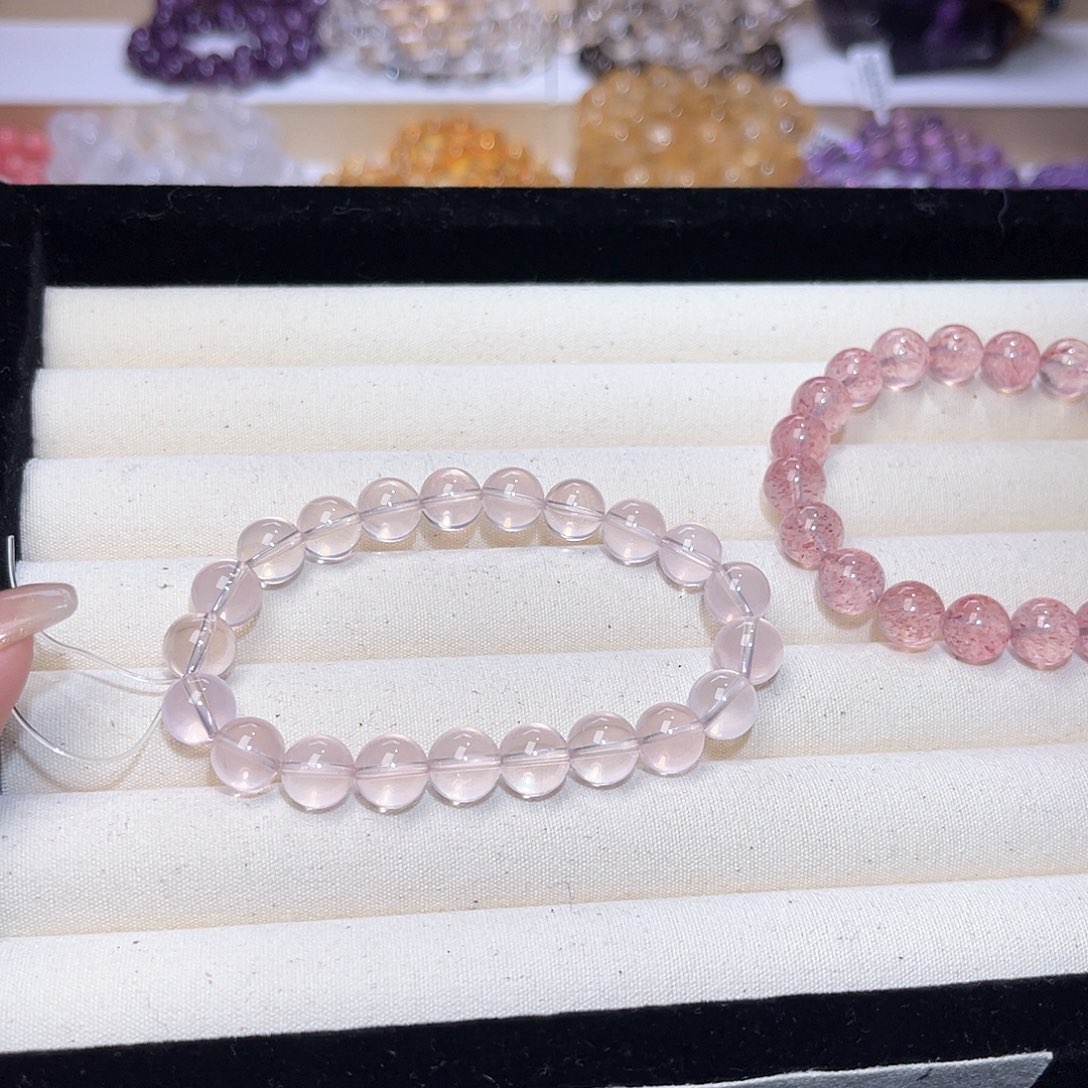 水晶手串未镶嵌A***E天然水晶9mm