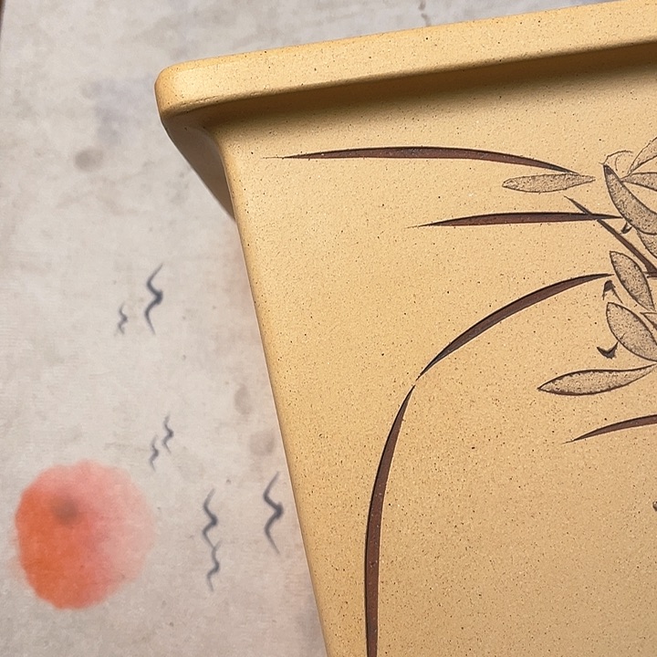 紫砂花盆9**2精品紫砂兰花盆