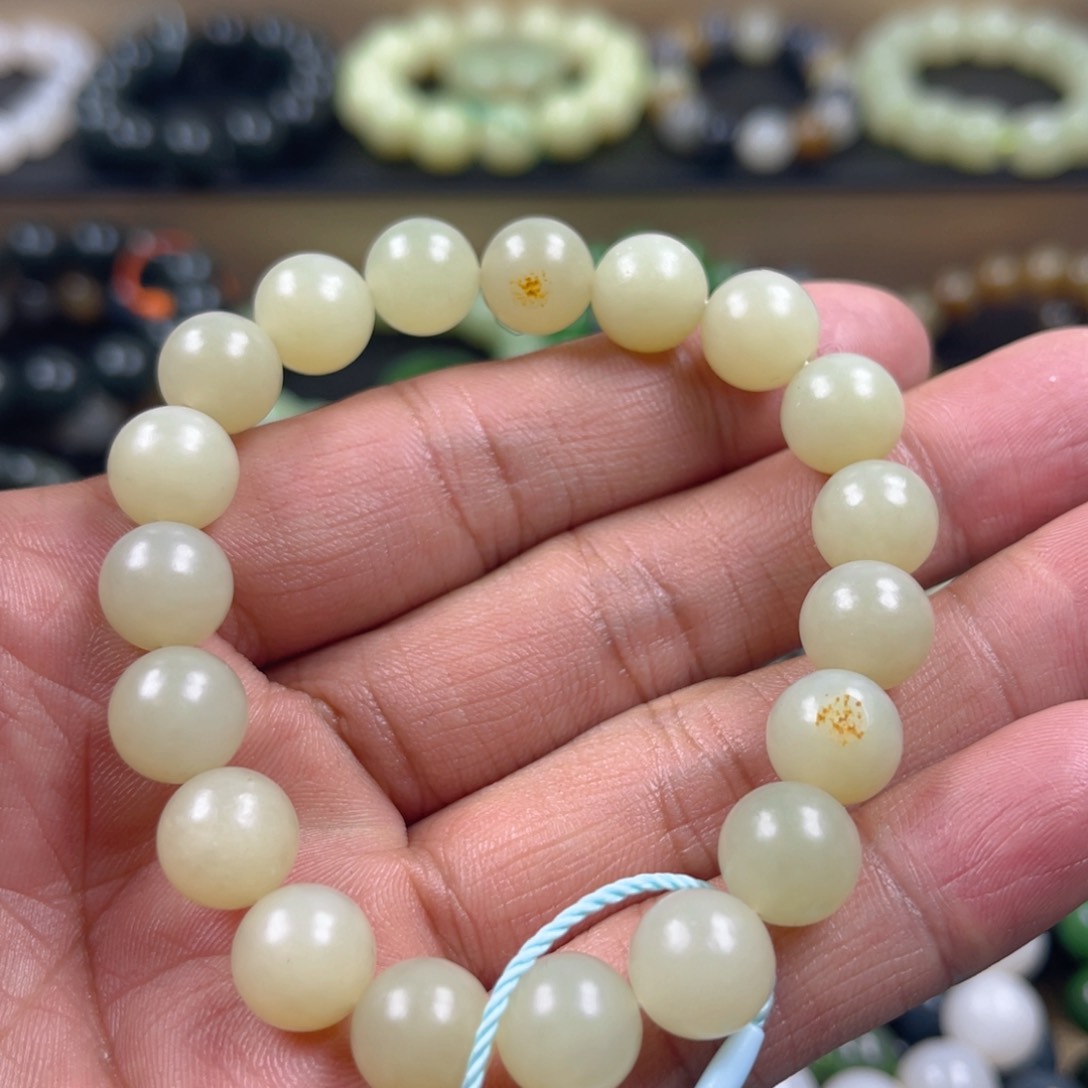 和田玉手串未镶嵌