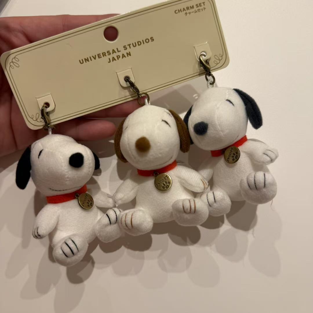 【大阪限定】史努比 三小只史努比钥匙扣玩偶