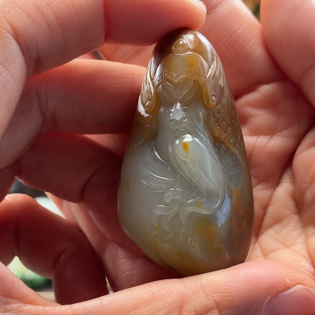 和田玉未镶嵌颈饰新疆和田玉白玉