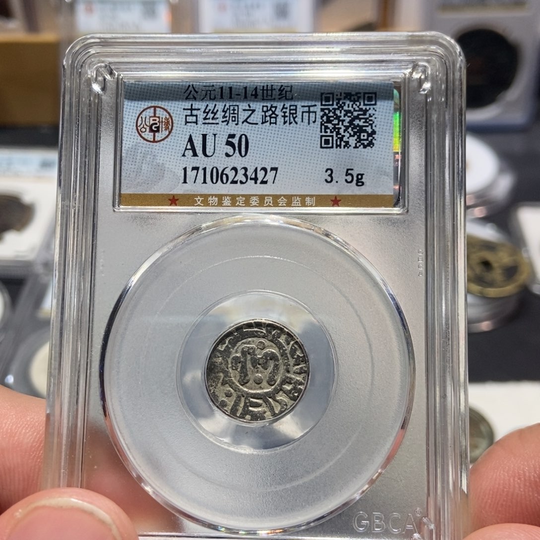 银大头泉社丝路银币3427