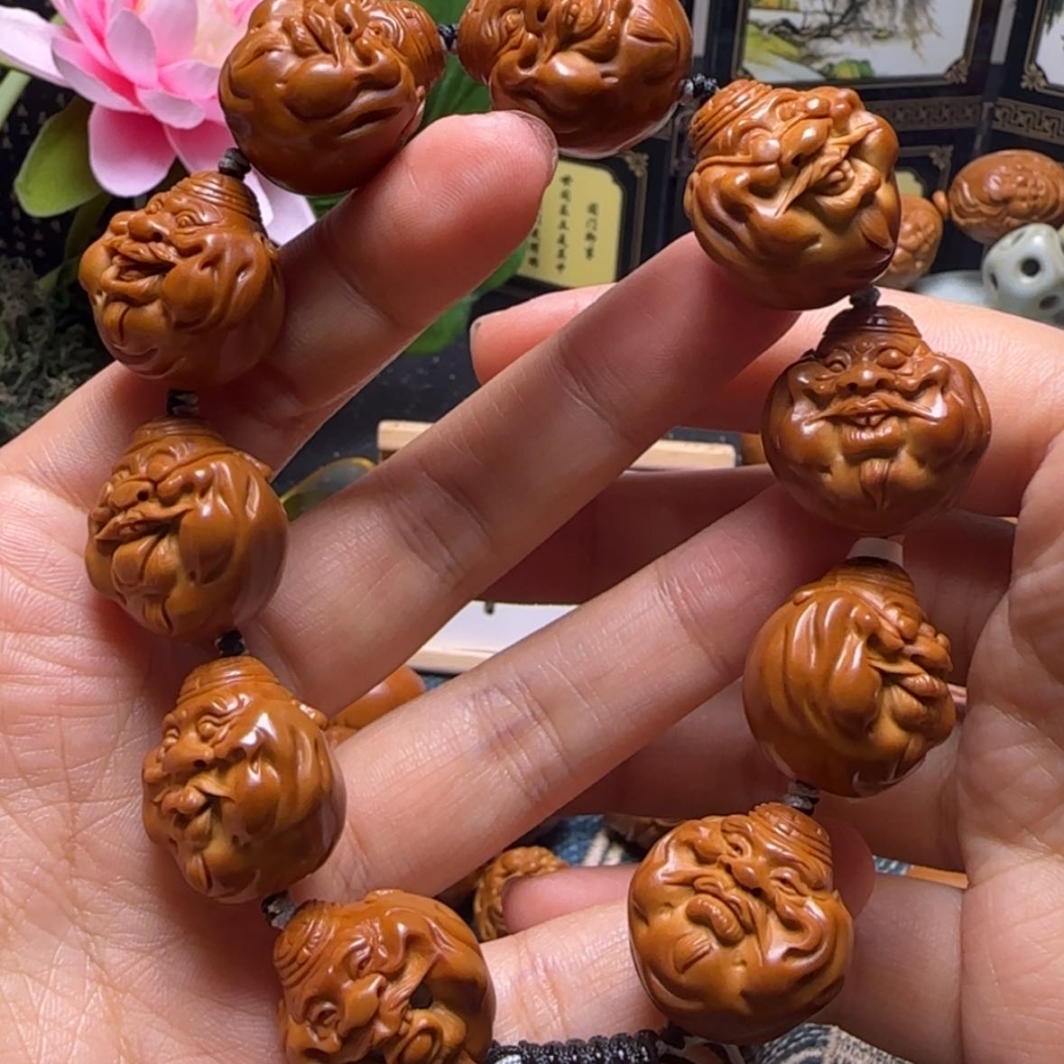 【闪购商品】橄榄核手串地主财神头