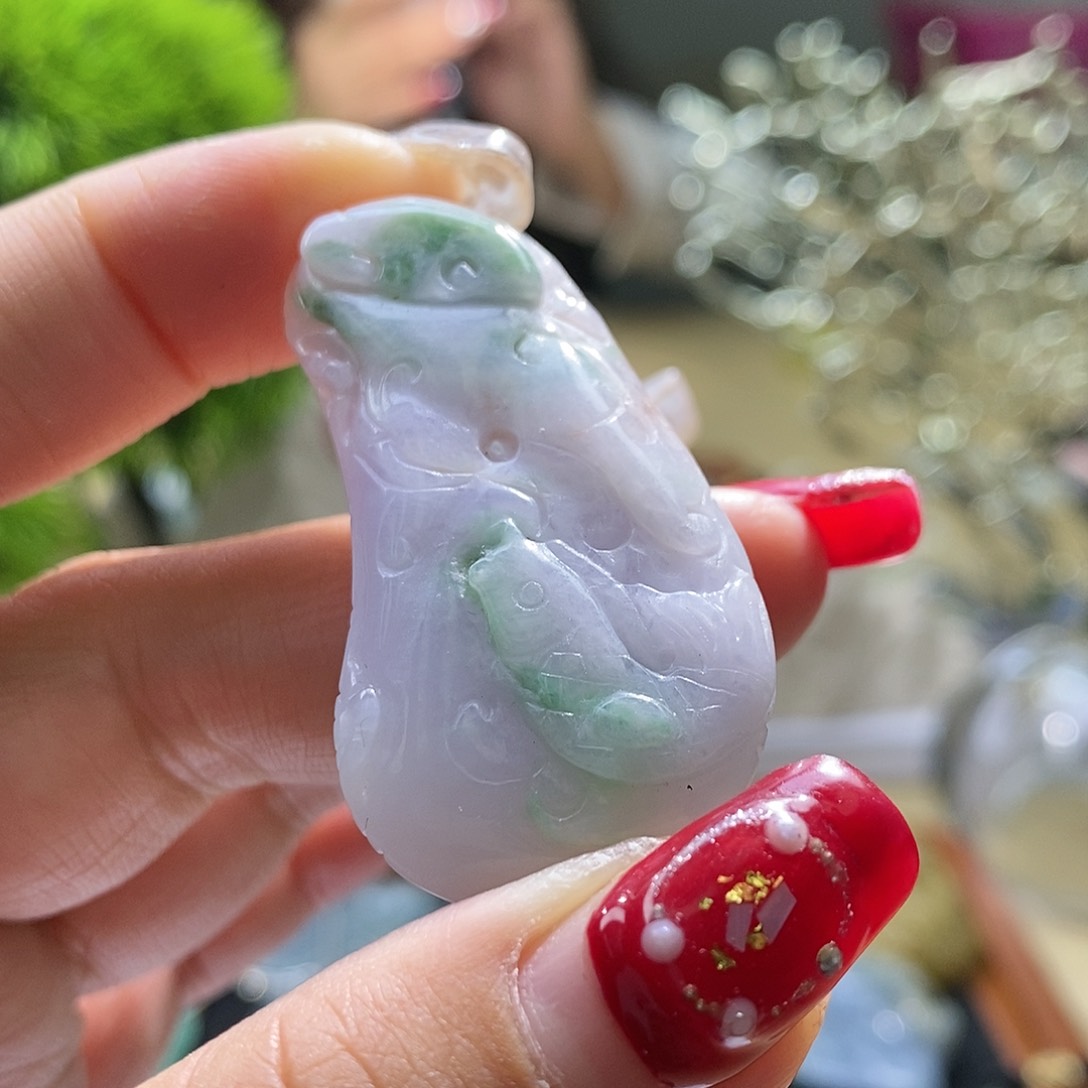 【闪购商品】翡翠颈饰未镶嵌鱼