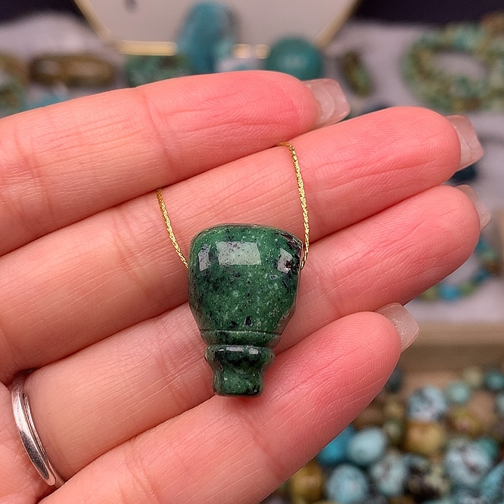 绿松石未镶嵌扣子