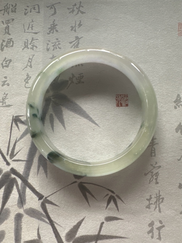 H322-五六➕缅甸翡翠手镯时尚冰