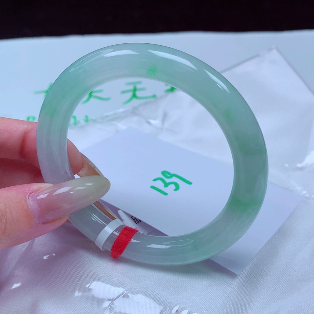未镶嵌手镯翡翠熙*果天然缅甸翡翠A货手镯 139号
