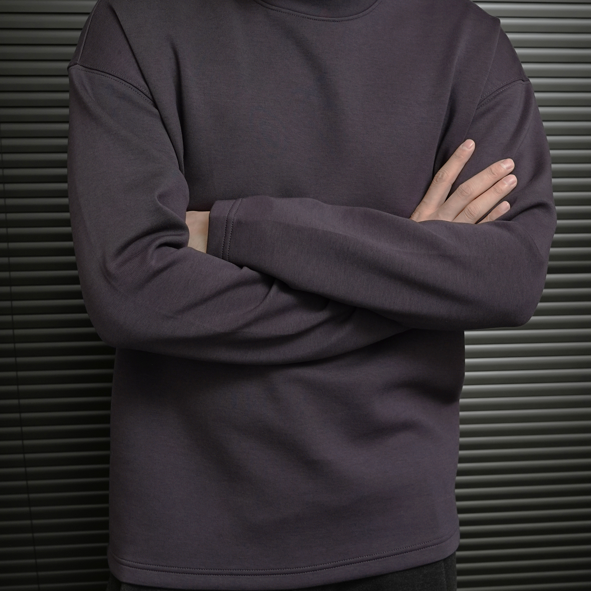 【大头叔叔】纯色基础宽舒极简圆领莫代尔棉保暖打底T恤DDT7037