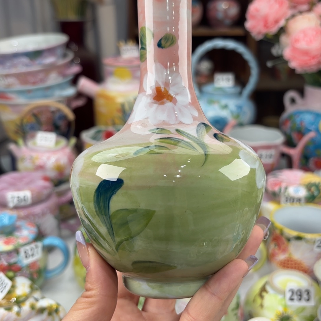 瓷片景德镇手绘高温釉下彩陶瓷茶具