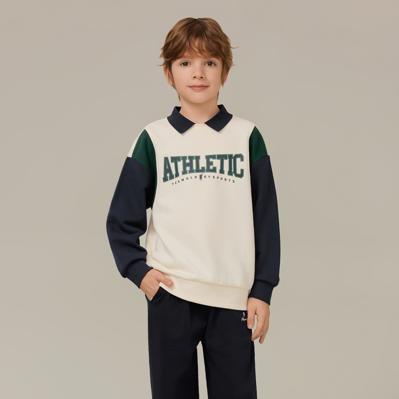 POLOWALK童装男童卫衣2025新品男童卫衣