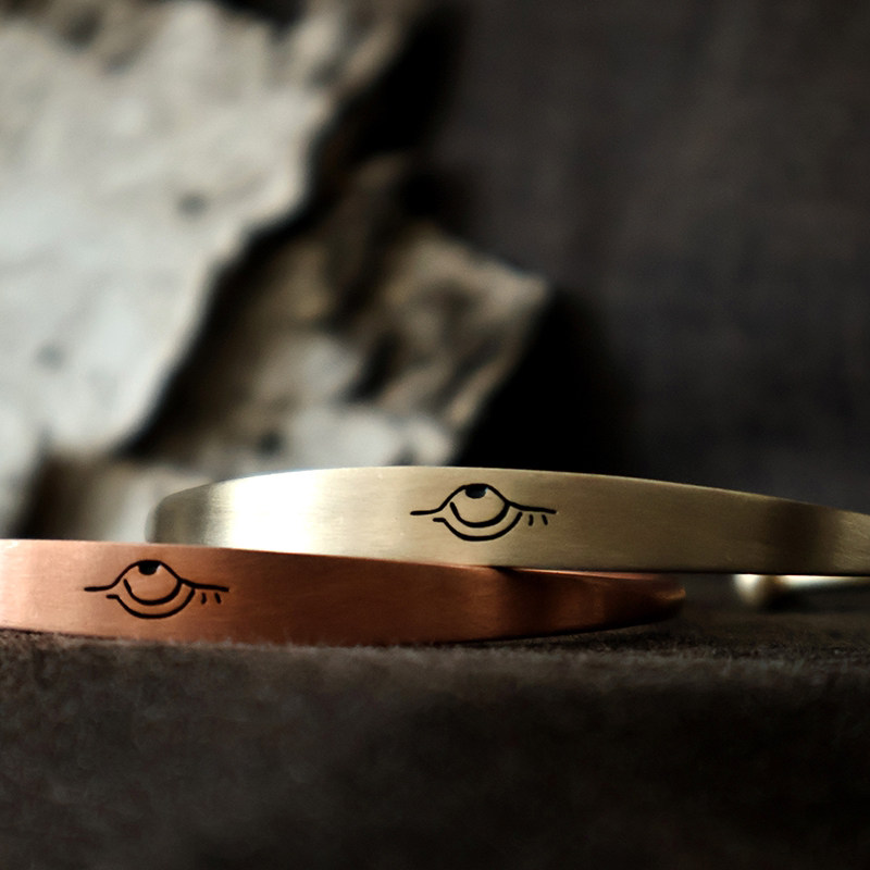 阿耷原创 复古做旧小众手镯 手环