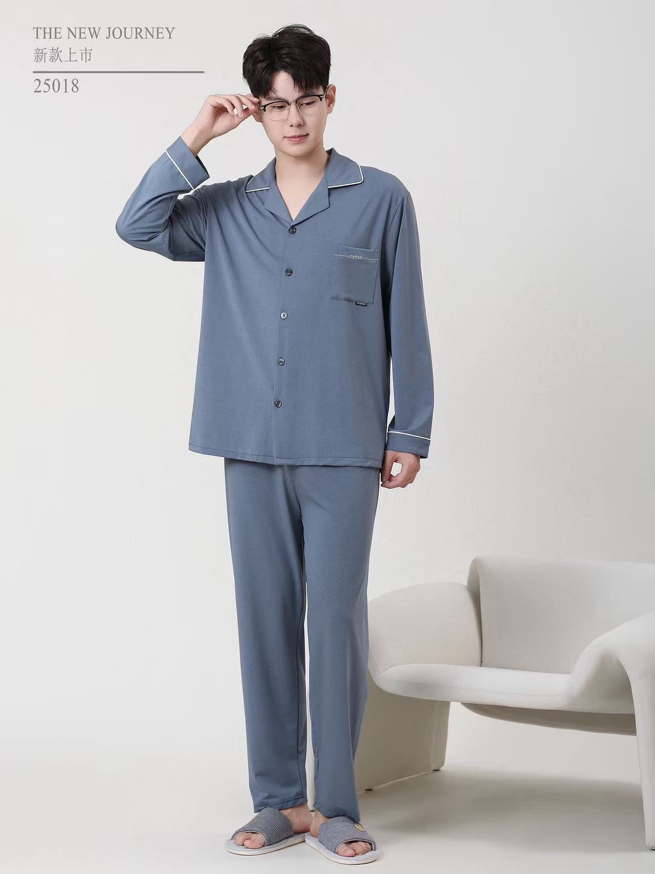 男士特价秋季新款95棉亚迪斯家居服；25018