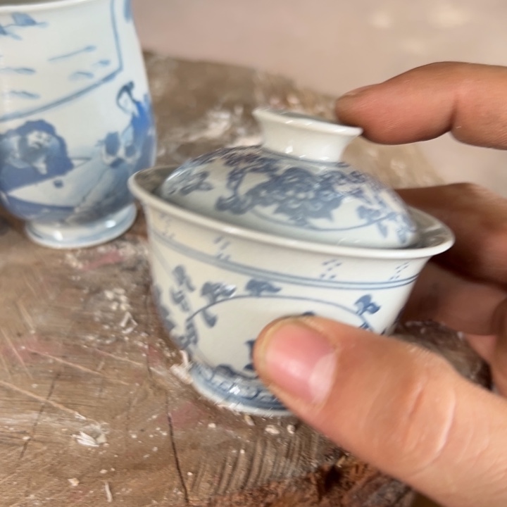 青花柴窑手绘景德镇陶瓷