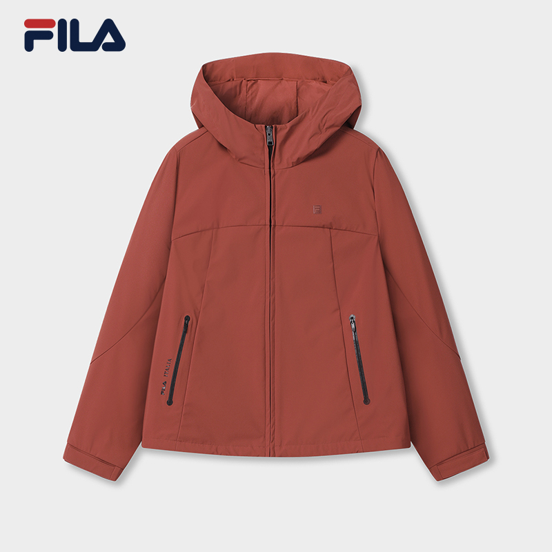 Fila/斐乐女士【琥珀流光】秋季新款百搭连帽梭织外套F11W533702F