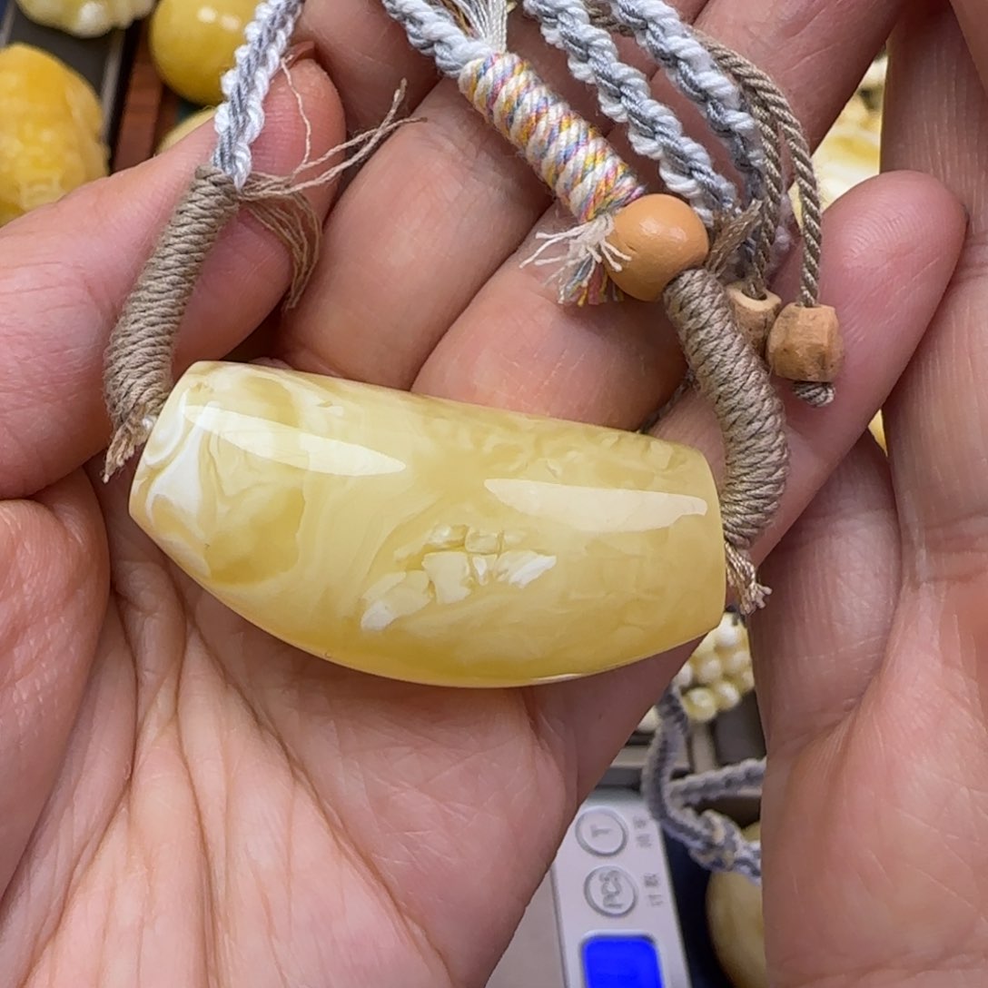 蜜蜡颈饰未镶嵌天然蜜蜡