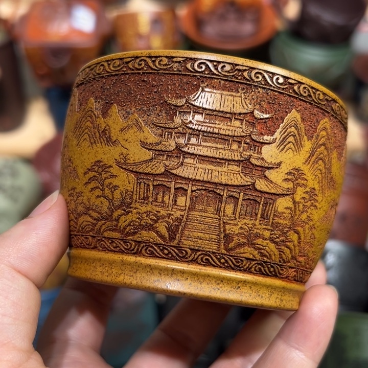 茶杯紫砂宜兴紫砂主人杯