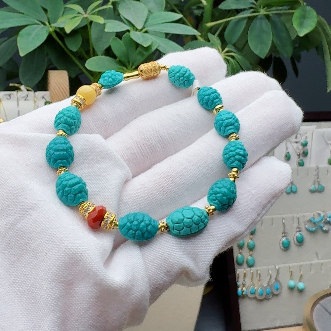 绿松石未镶嵌手链手串