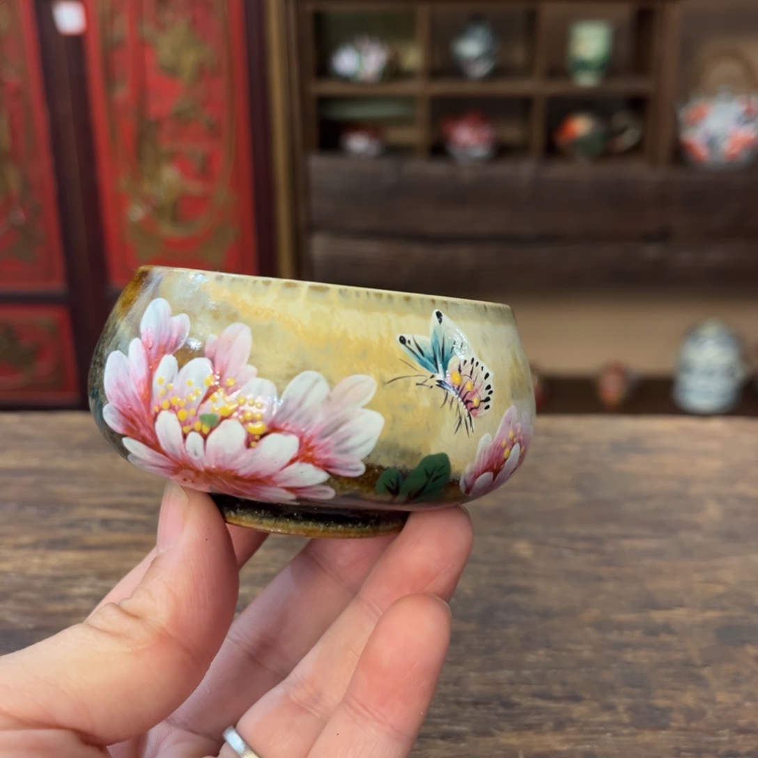 景德镇柴烧手工手绘陶瓷