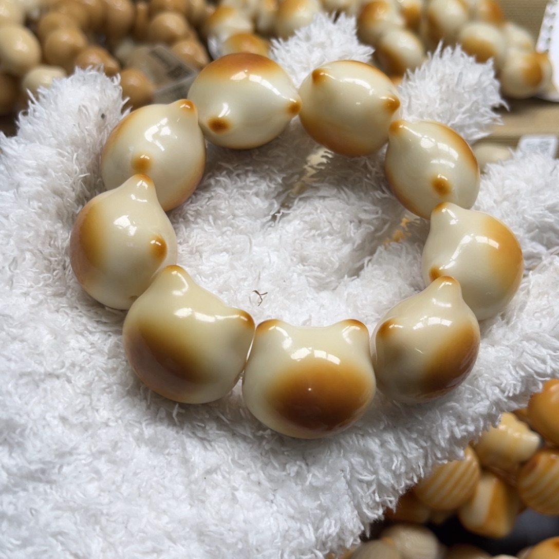 菩提根/象牙果吊坠123大卡暹罗猫头瑕疵