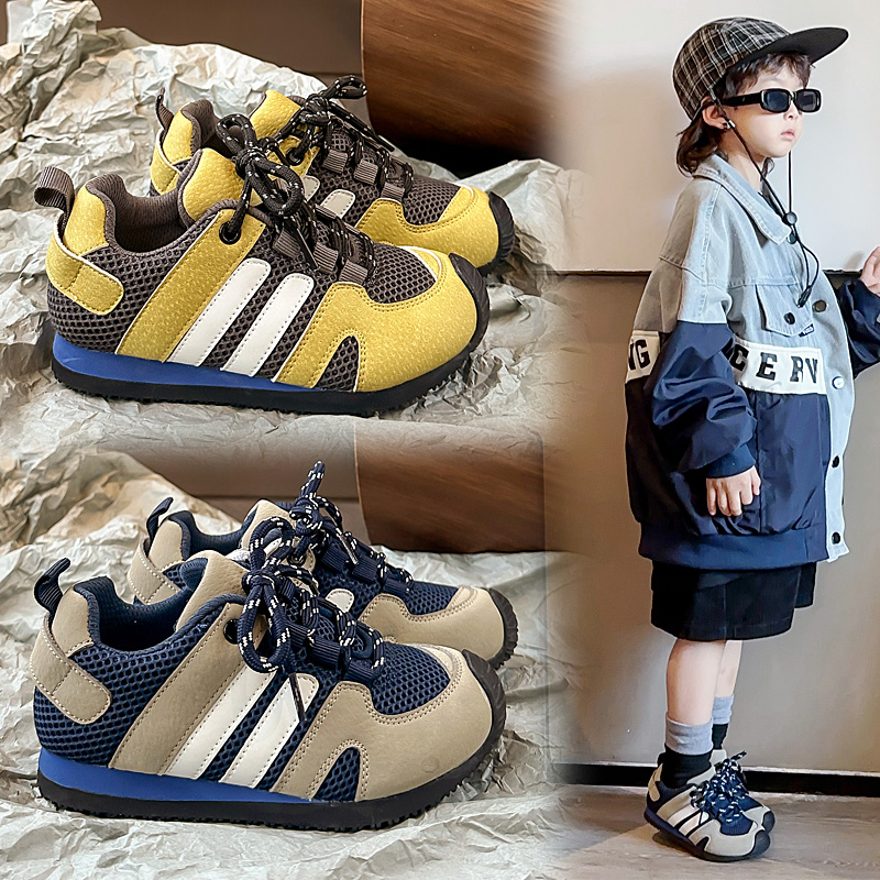 儿童网面透气阿甘鞋2025秋季新款女童运动鞋男童鞋中大童鞋-25068